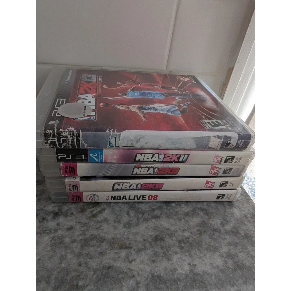 PS3 NBA Games Lot Of 5 Games, With Cases, ‎ Manuals